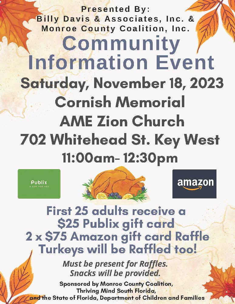 Community Information Event - Cornish Memorial AME Zion Church ...