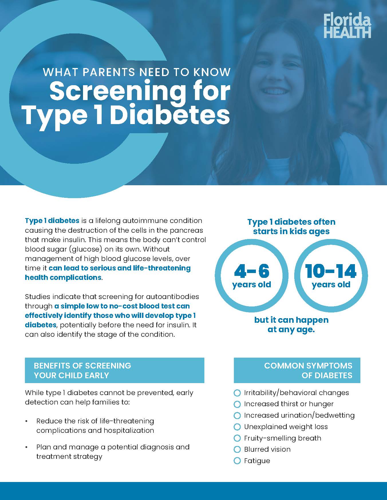 Diabetes Early Detection Program Flyer - English