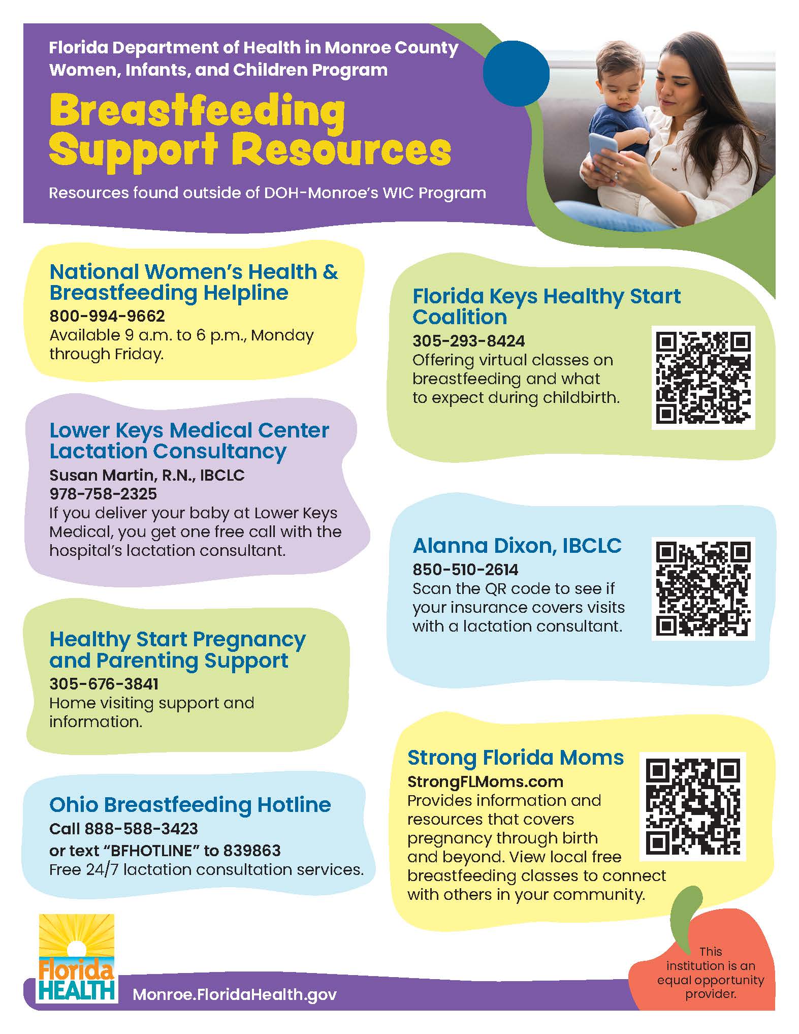 Breastfeeding Support Resources Found Outside DOH-Monroe WIC Program
