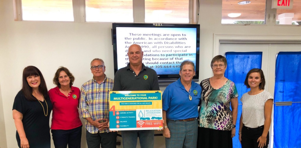 Village council members and Florida Department of Health in Monroe County's Healthiest Weight Coordinator, Emily Mutschler.